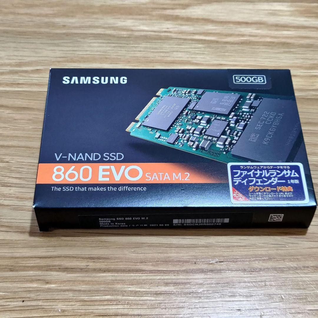 【新品】Samsung 860 EVO 500GB SATA M.2 SSD