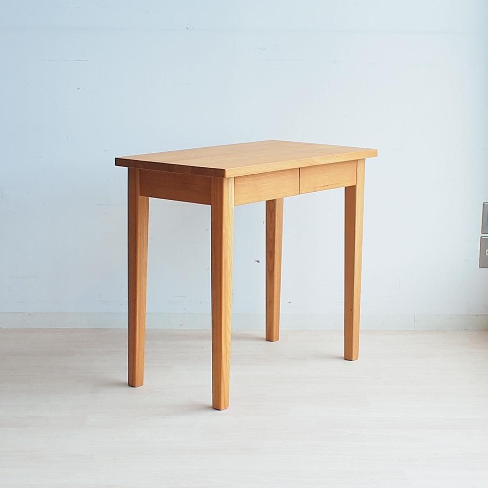 無印良品/MUJI タモ材 デスク 80cm 引出 机