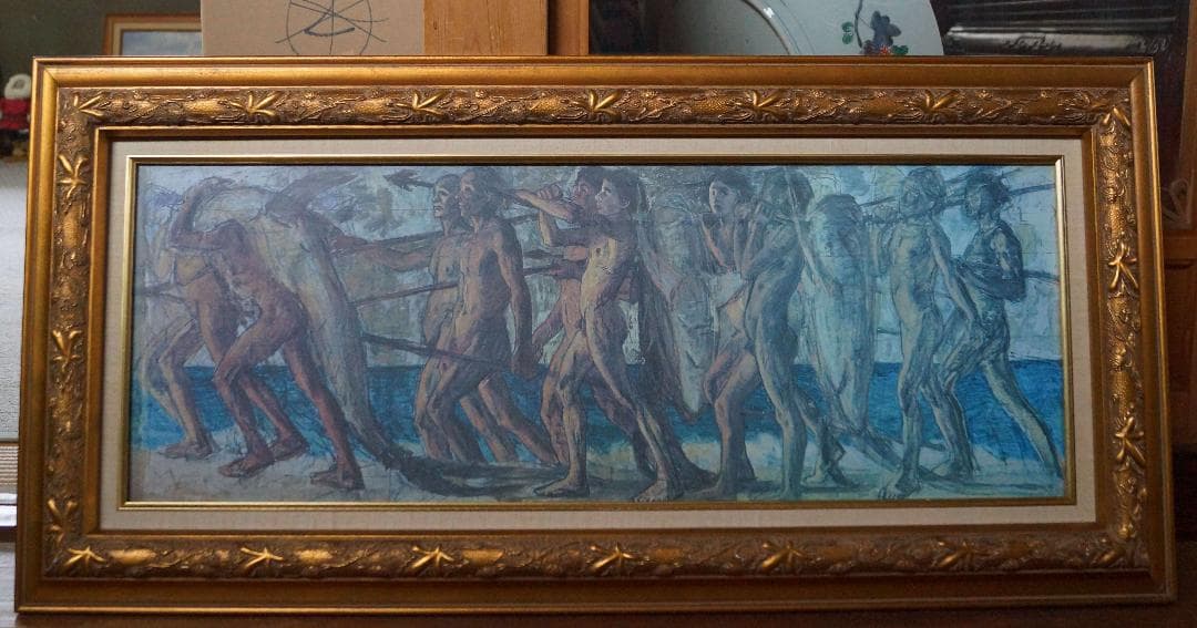 ロマン主義画家青木繁『海の幸』プリハード複製画 日本ハードコート株式会社 製作