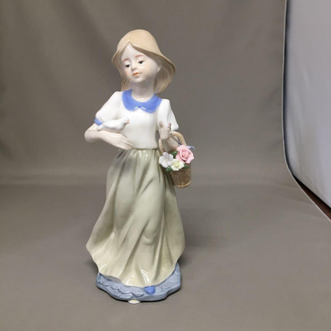 【新品・未使用】 陶磁器　人形　のどか