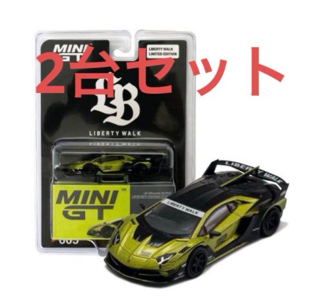 MINI GT LB ランボルギーニ アヴェンタドール GT EVO　2台セット