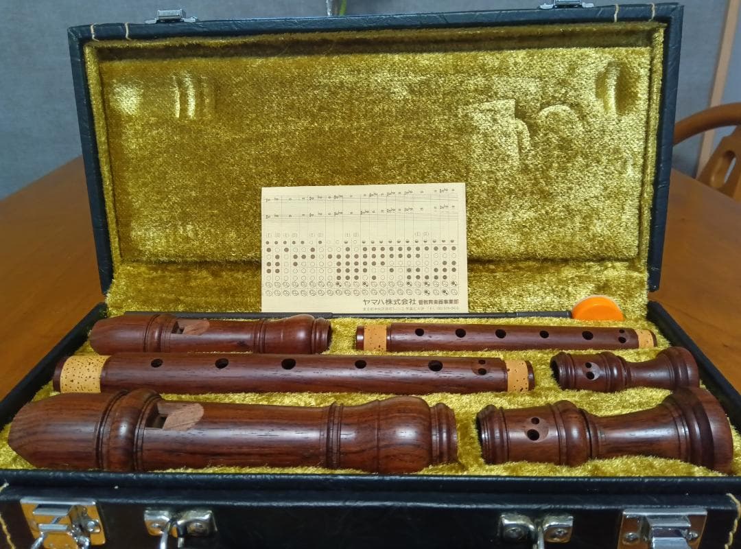 木製アルトリコーダーセット ケース付き