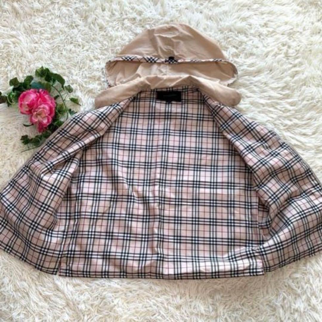 【L】美品 BURBERRY GOLF ノバチェック　フード付きベスト ゴルフ