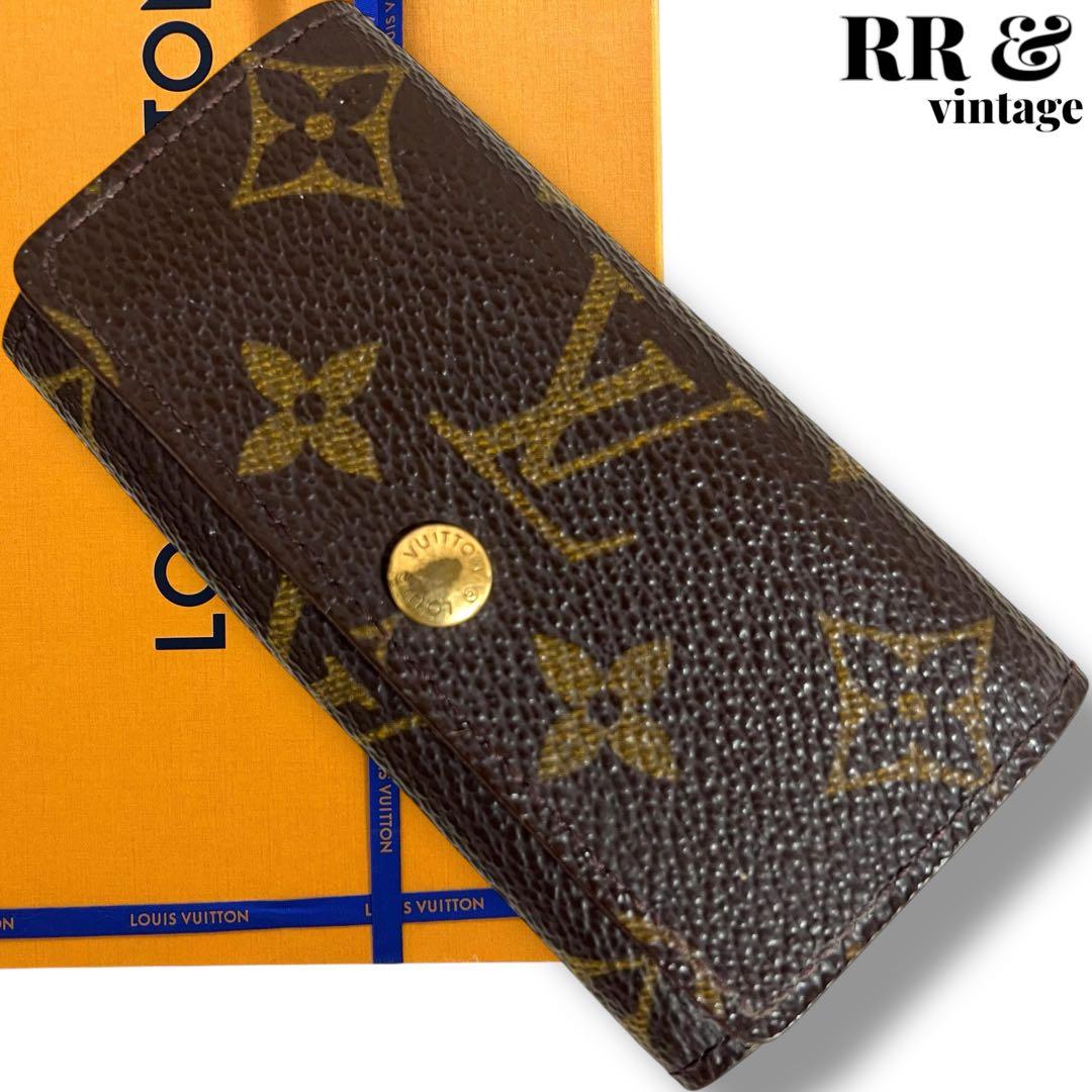 ルイヴィトン　モノグラム　pvc レザー　ミュルティクレ4 キーケース