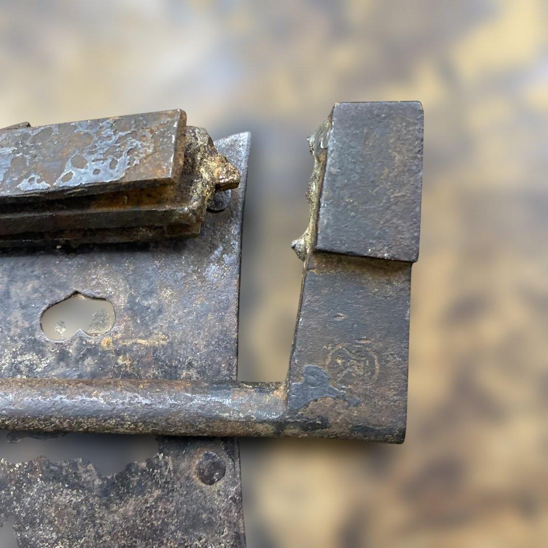 レトロ 木製 銭箱 錠前付 古民具 アンティーク