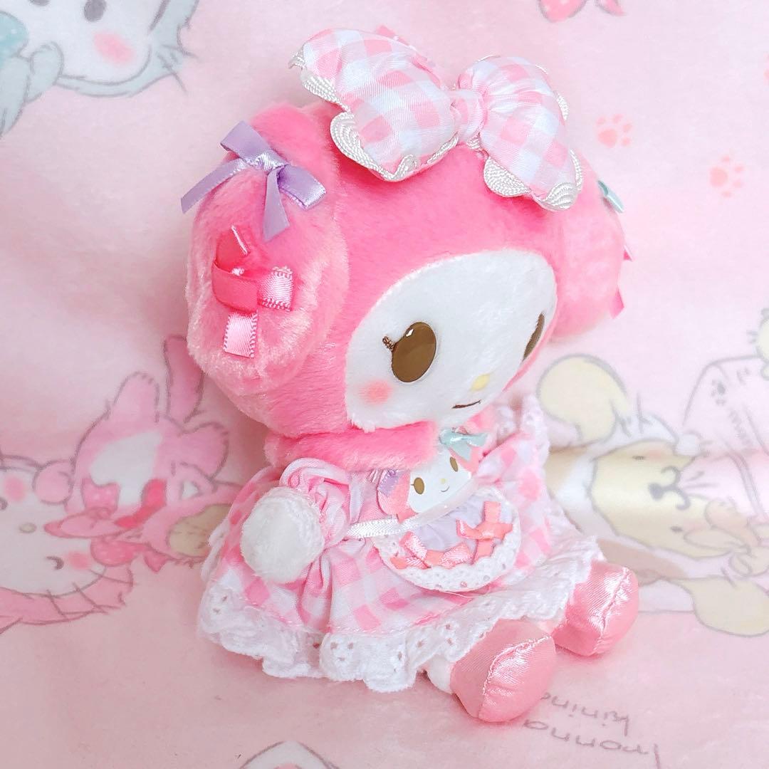 マイメロディ リボンでおそろ マスコット おめかし ロリータ ぬいぐるみ 希少