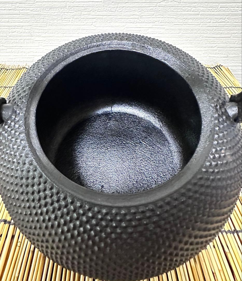 未使用品　南部成龍堂鋳造所　伝統工芸士 及川 光正(齋峰)１８型　南部鉄瓶