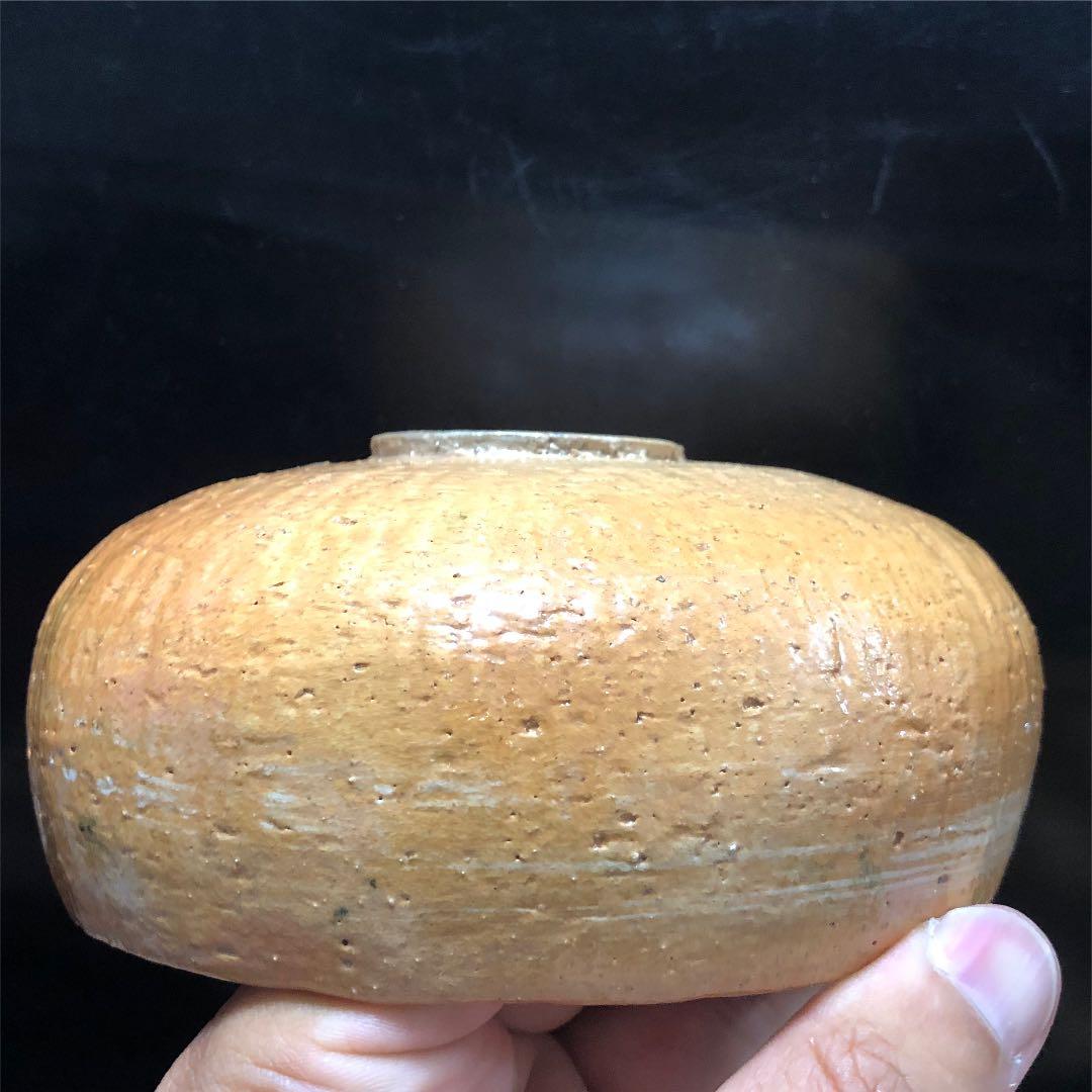 究極の美◼️蔵から丸くてオレンジ色のまるでミカンのようなの抹茶茶碗が出てきました。