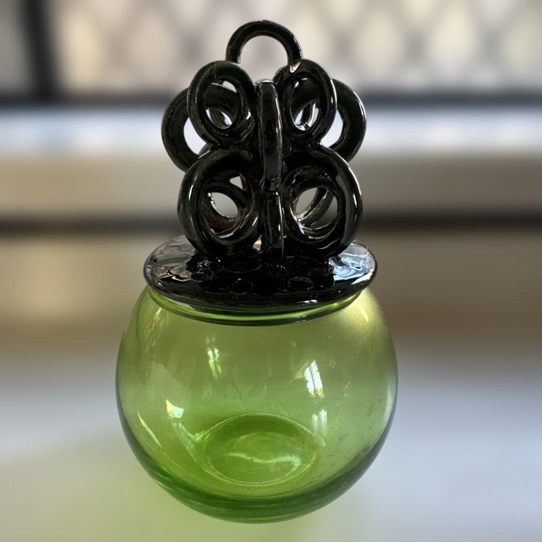 RICCIO CAPRESE 緑色ガラス　小物入れ