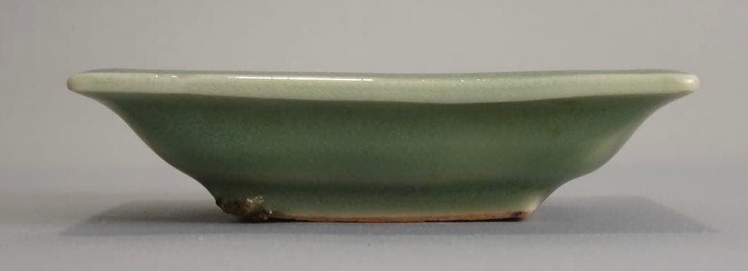 江戸時代　後期　三田青磁　小皿　4点　鹿に猿　菊　亀形　花文　豆皿　コレクション