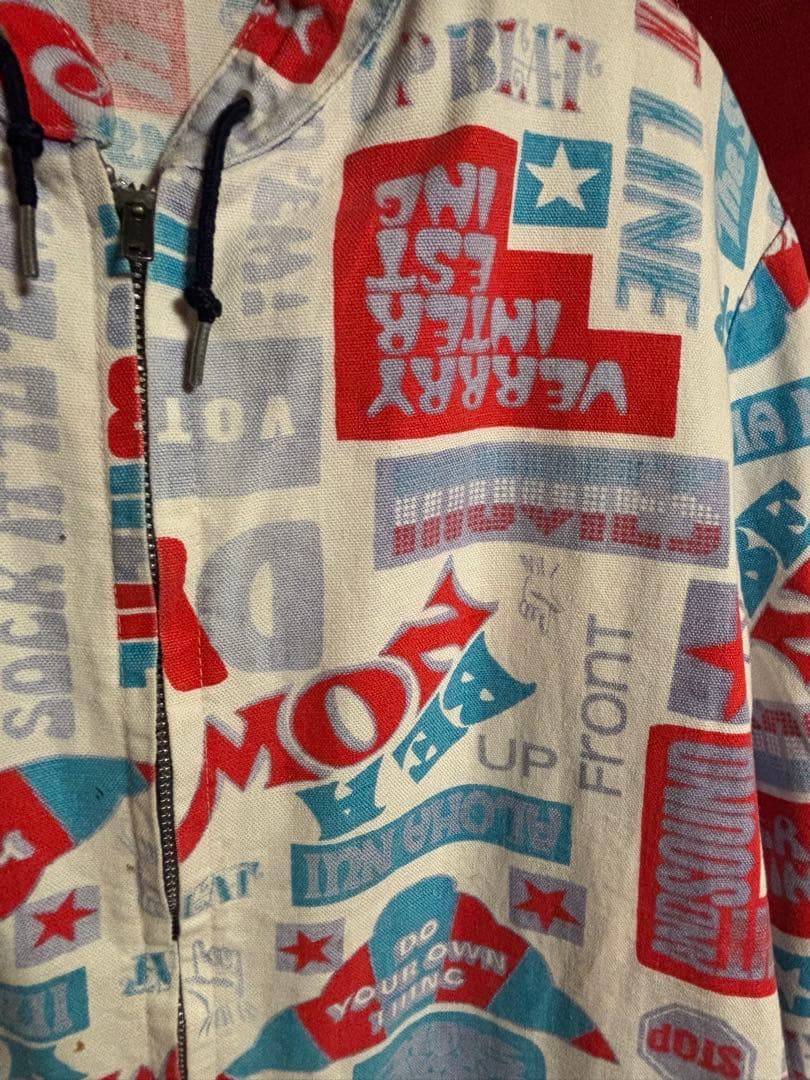 ビンテージ60sSIRJAC総柄ジャケット古着モンスターpopサーフbud