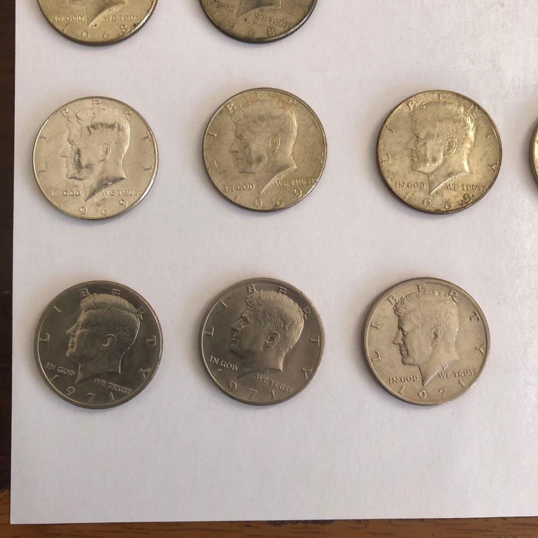 ハーフダラーケネディ 銀貨・硬貨　アメリカ 24枚（バラ売りご相談）