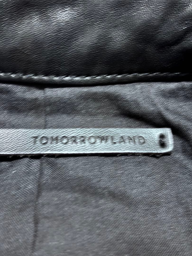 TOMORROWLAND 黒 レザージャケット 羊革　スイス製riri WZIP