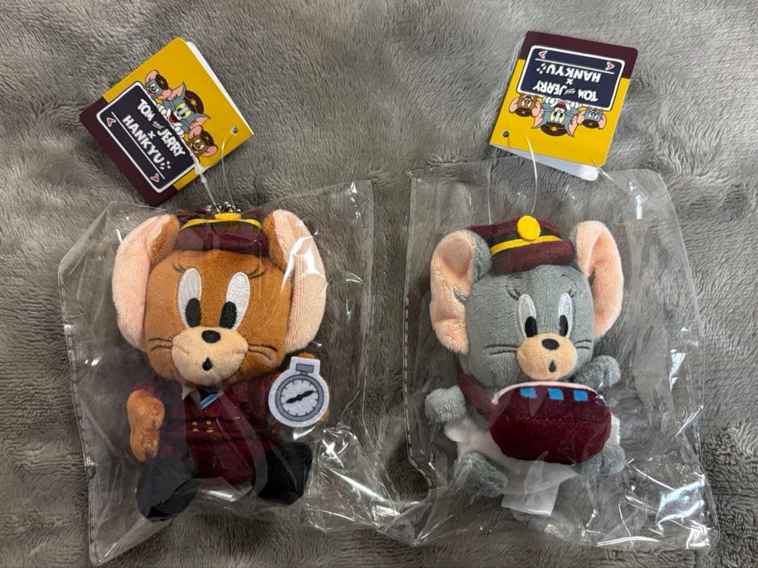 阪急電車 トムとジェリー コラボ タフィー ぬいぐるみ キーホルダー トムジェリ