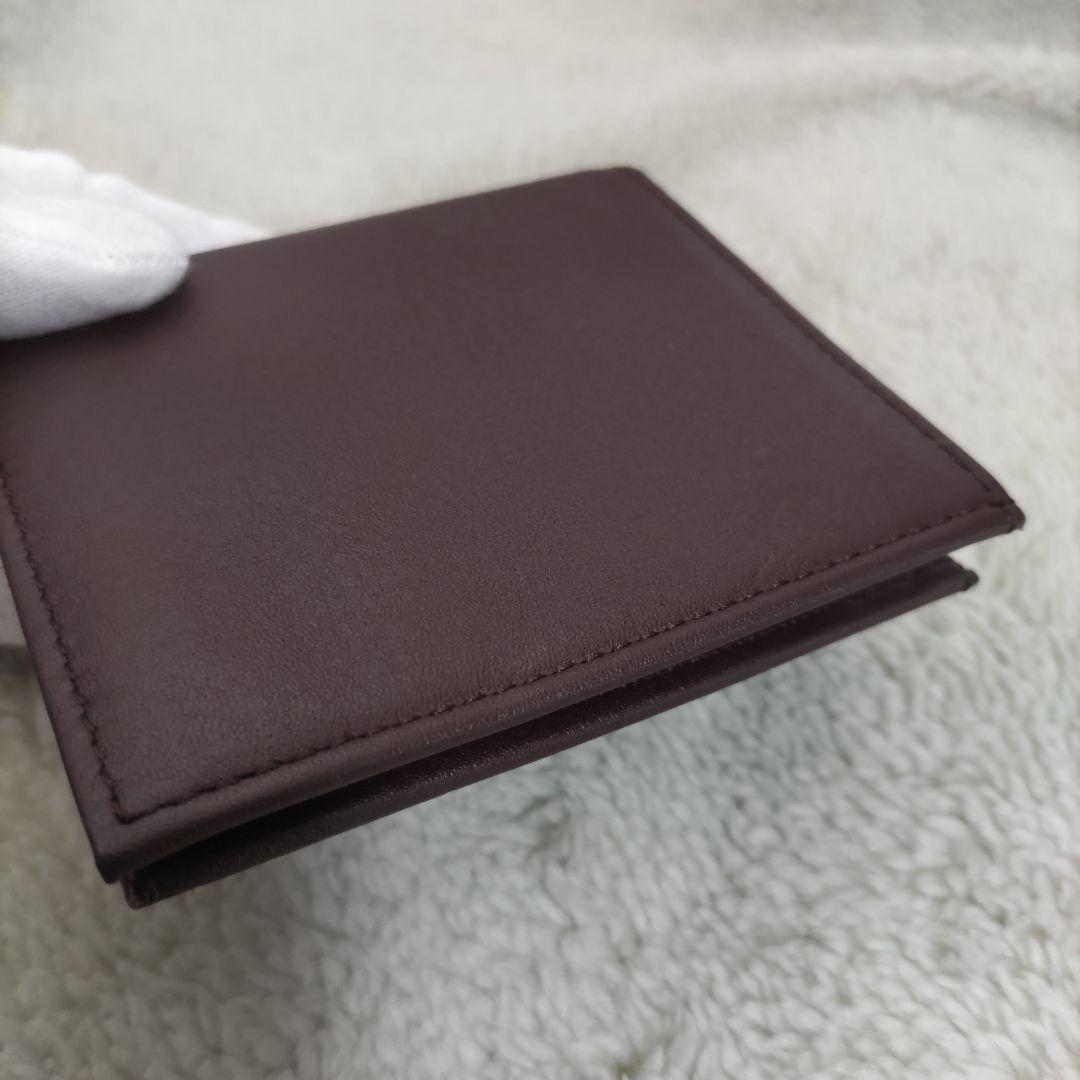 皇居　皇室　限定　折り財布　こげ茶　本革