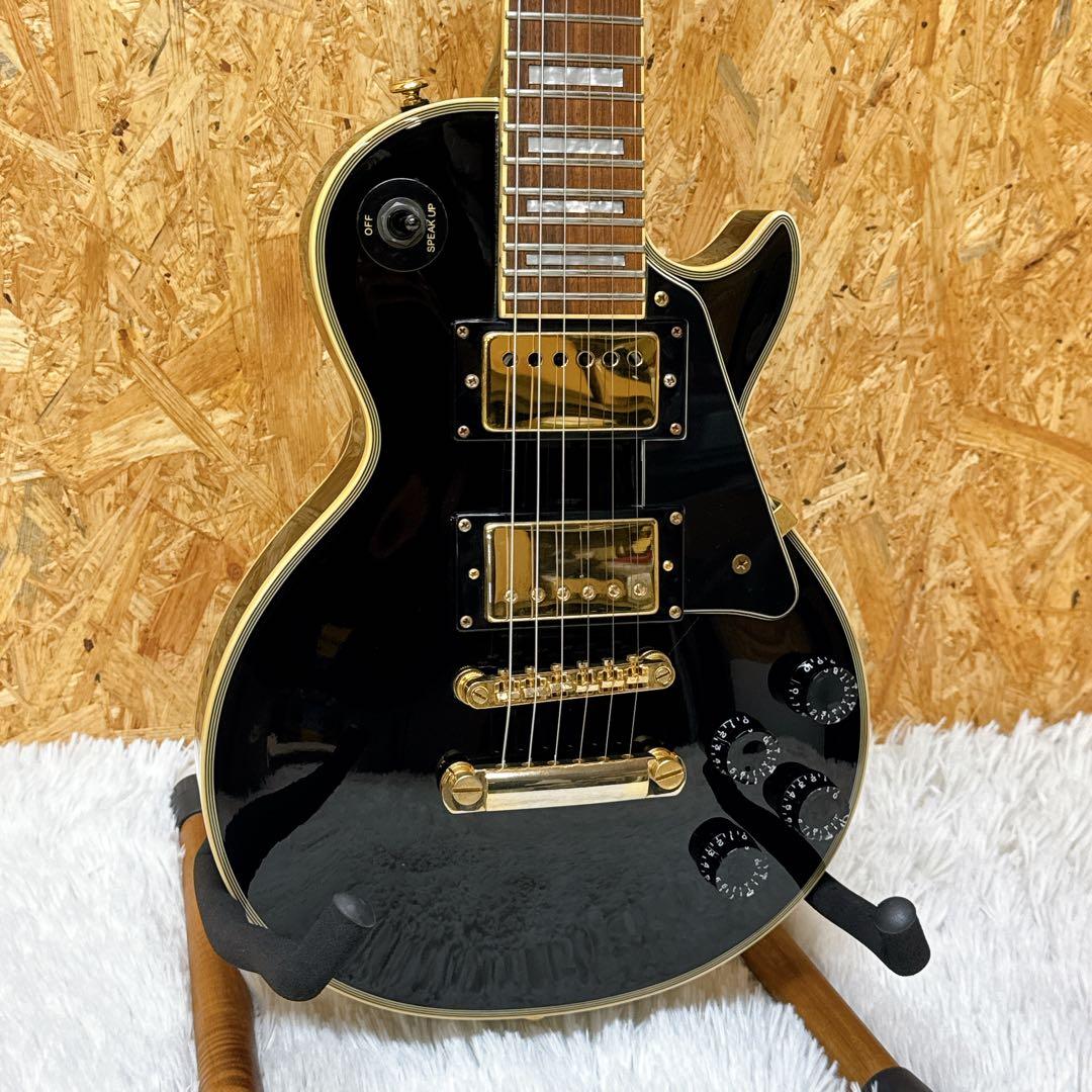 EDWARDS E-LP-50CM ミニギター レスポールカスタム アンプ内蔵