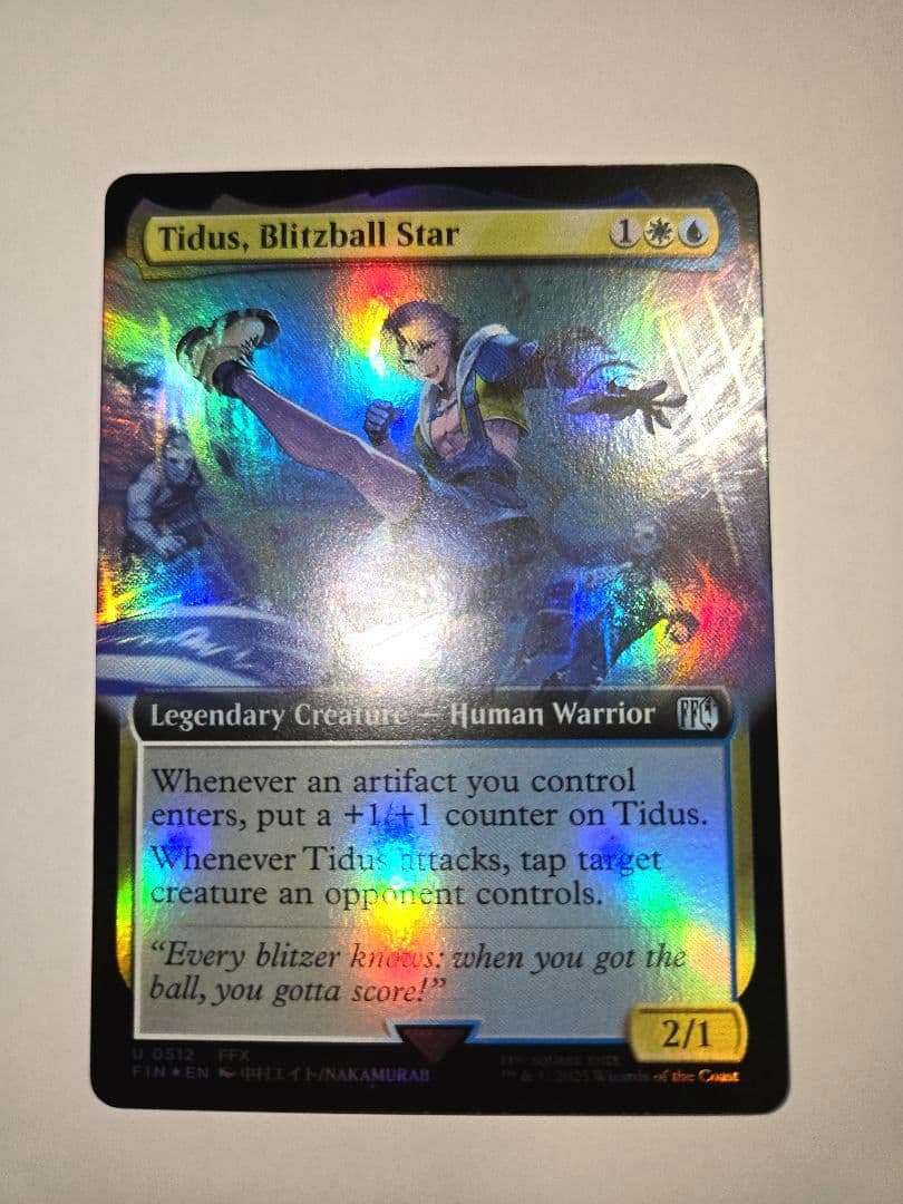 ラスト一枚【Foil】(512)■拡張アート■エースストライカー、ティーダ　英語