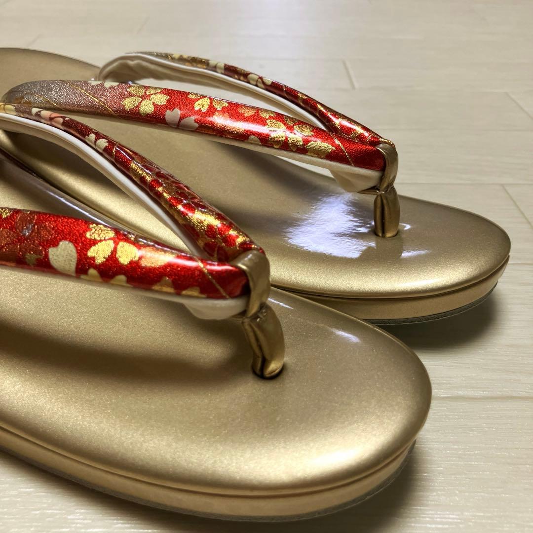 《未使用》草履バッグセット　成人式　日本製　24センチ