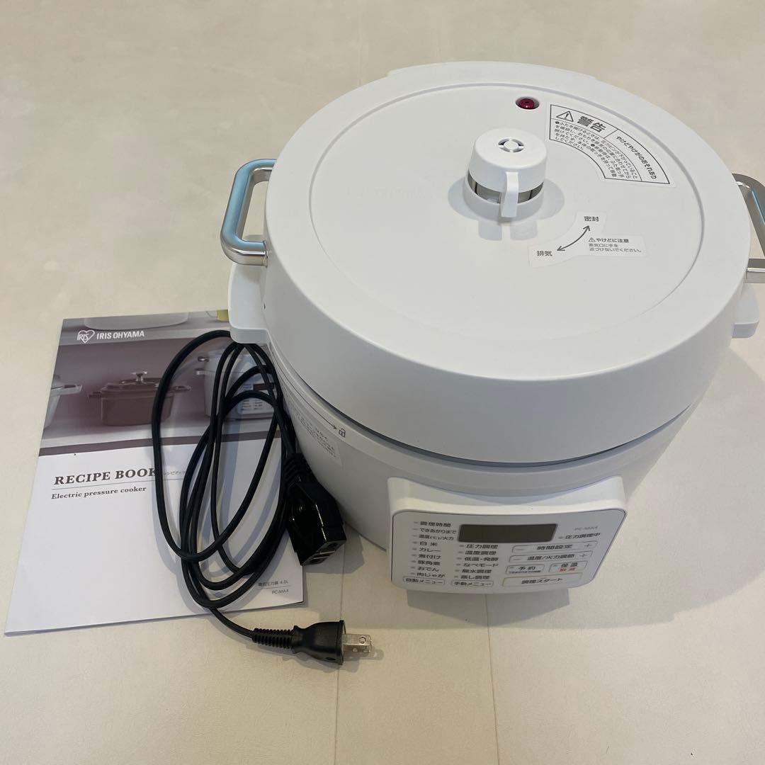 使用1回⭐️IRIS OHYAMA アイリスオーヤマ 電気圧力鍋 PC-MA4-W