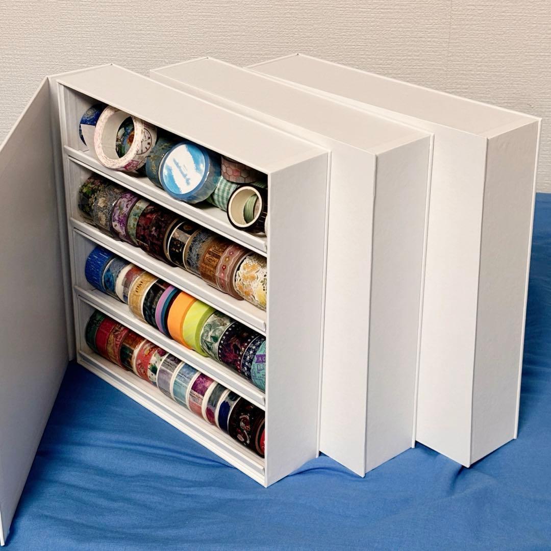 キングジム マスキングテープケース ブックタイプ　Lサイズ　白　ホワイト　収納