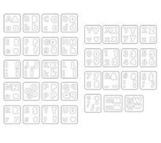 シジックス sizzix アルファベット ダイ フルーツスムージー