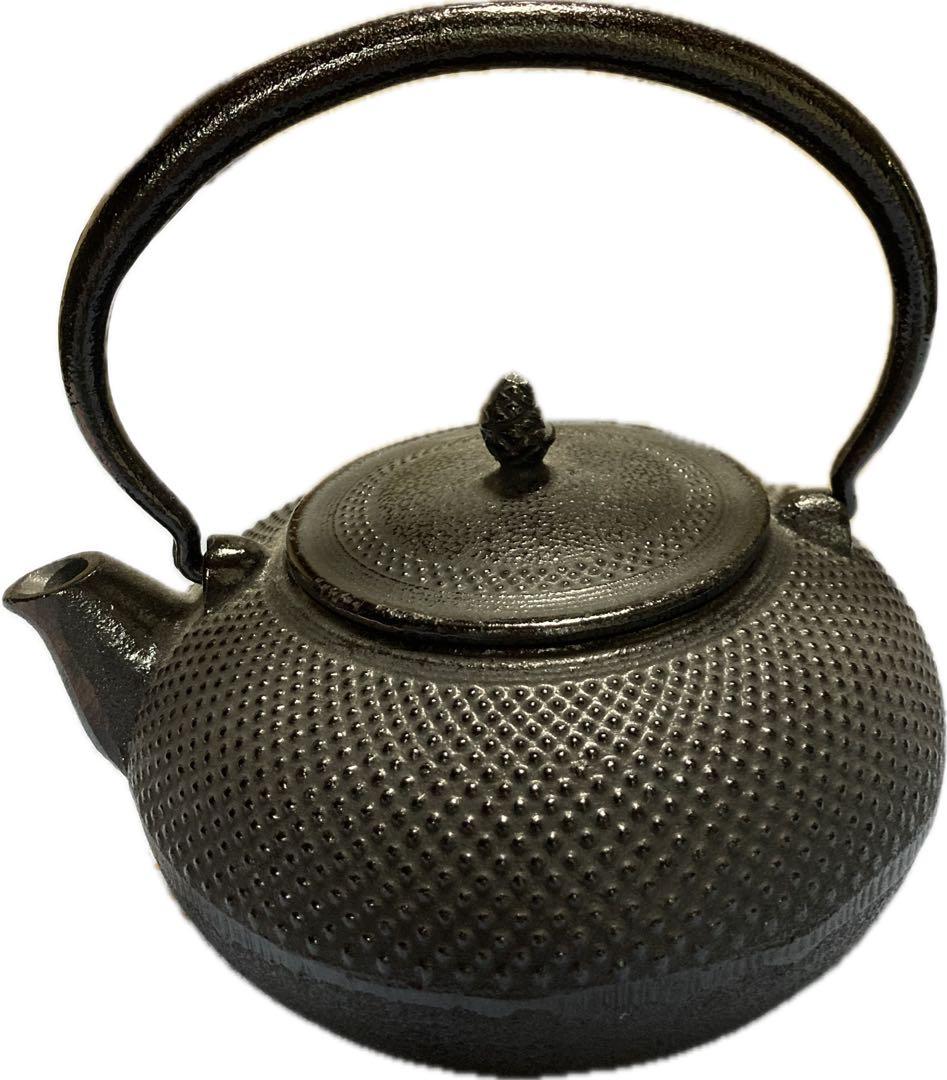 南部鉄瓶（黒）点状模様　IH使用可能