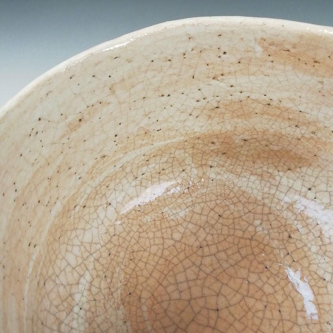 Ｔ５１８　茶碗　『柿画』『楽入窯　吉村楽入』　共箱　抹茶碗　茶道具