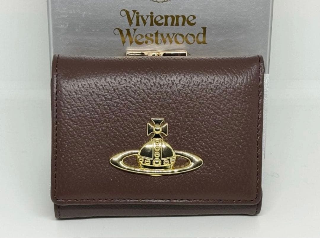 【新品未使用】Vivienne Westwood ブラウン 三つ折り財布