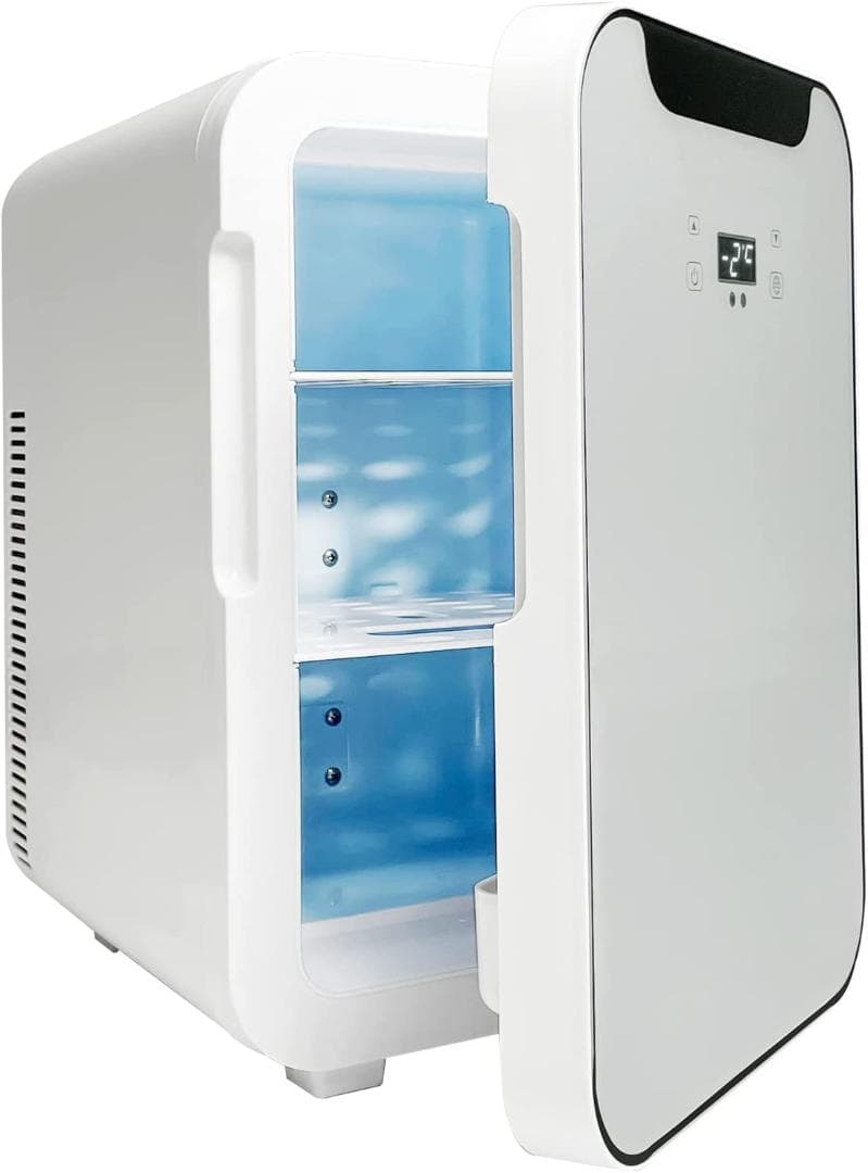 ミニ冷蔵庫 20L -9℃～65℃ 温度調節可能 LCD温度表示 自動車用 静音