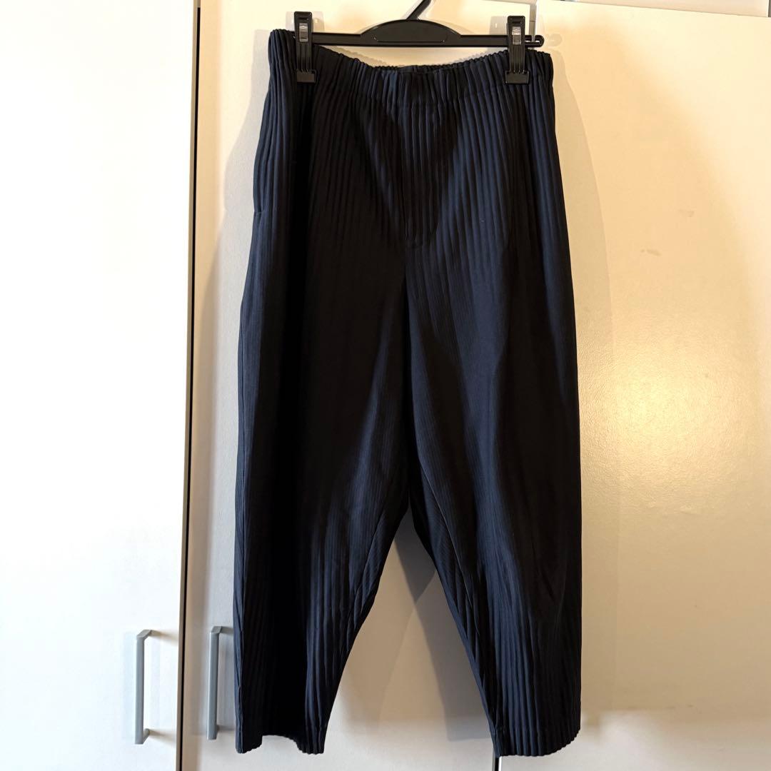 HOMME PLISSE オムプリッセ　サルエルパンツ　2 ネイビー