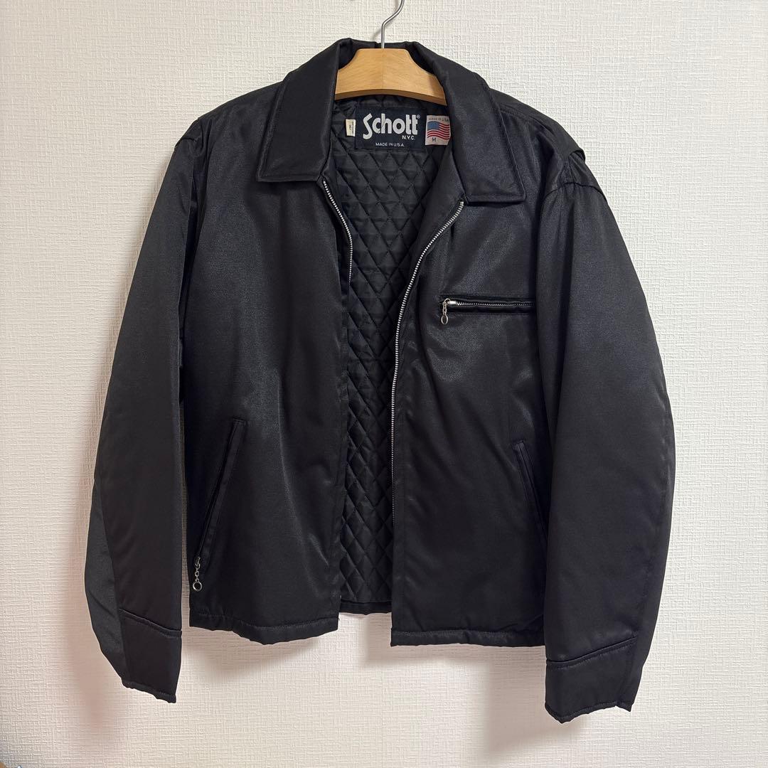 【希少価値あり】Schott ブラック ジャケット Mサイズ