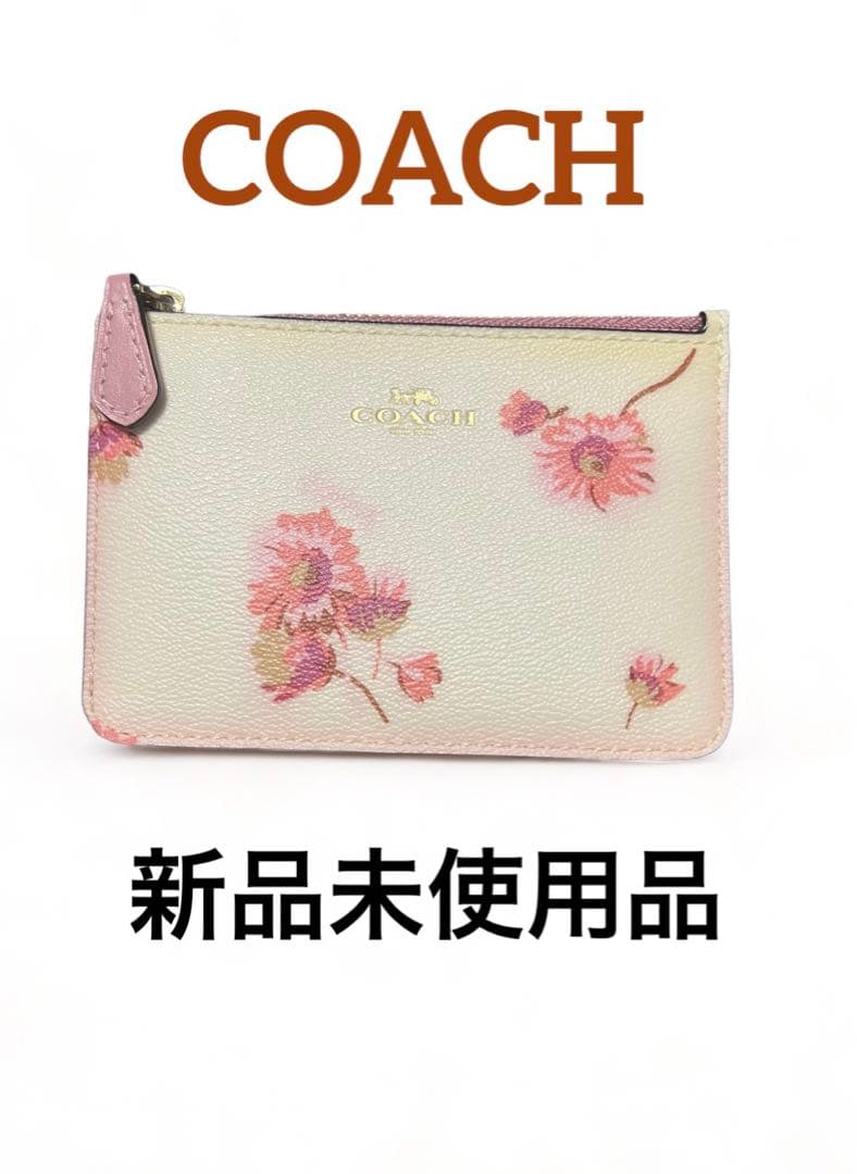 【新品】COACH 財布 キーケース キーリング ケース 花柄 フローラル