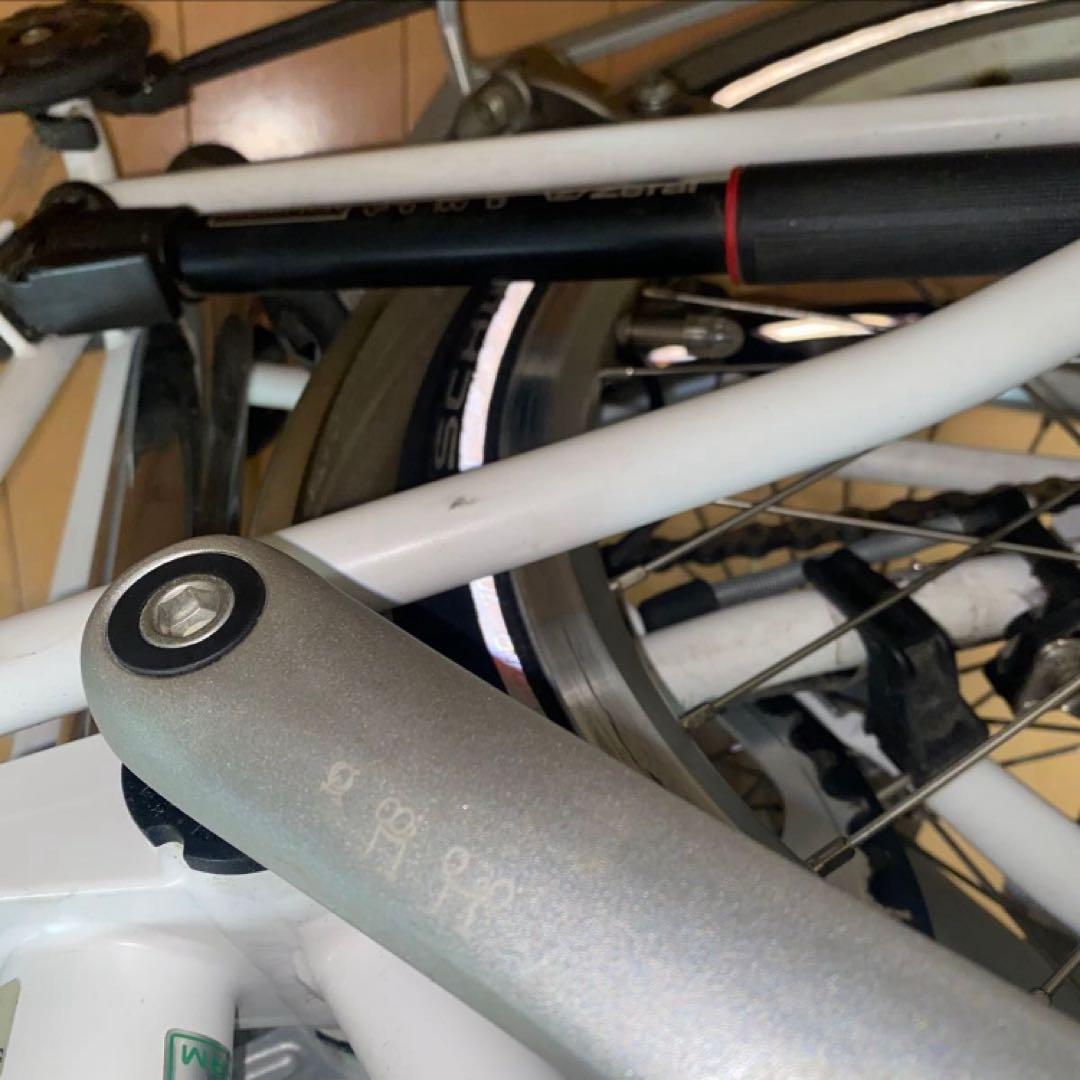 BROMPTON S6R ホワイト　プロンプトンの折りたたみ自転車