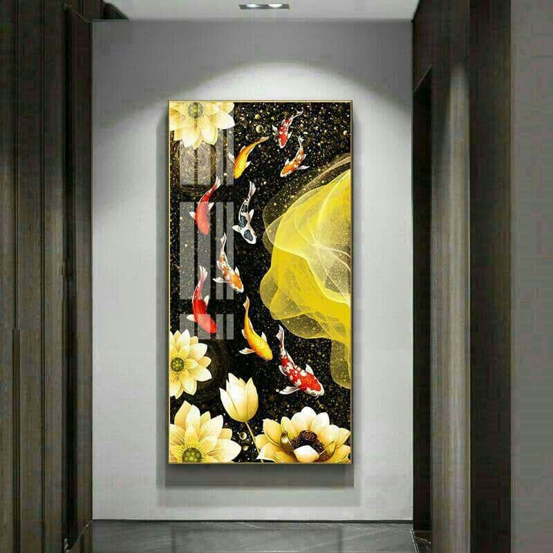 装飾画福引きの鯉リビングルーム装飾画 玄関装飾画リビングルーム装飾画玄関装飾画