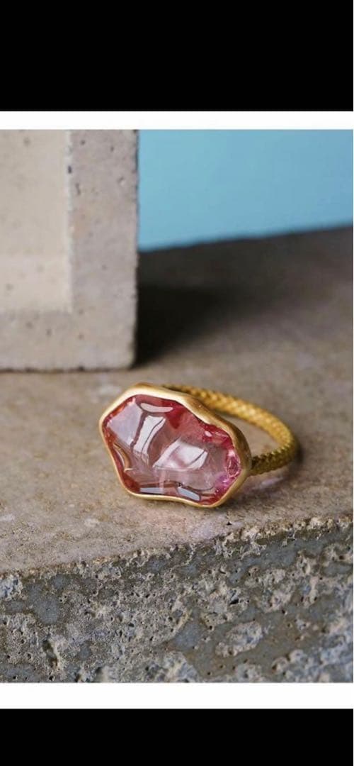 トーカティブ♡リング☺︎モルガナイト♡K18YG♡最終値下げ☺︎