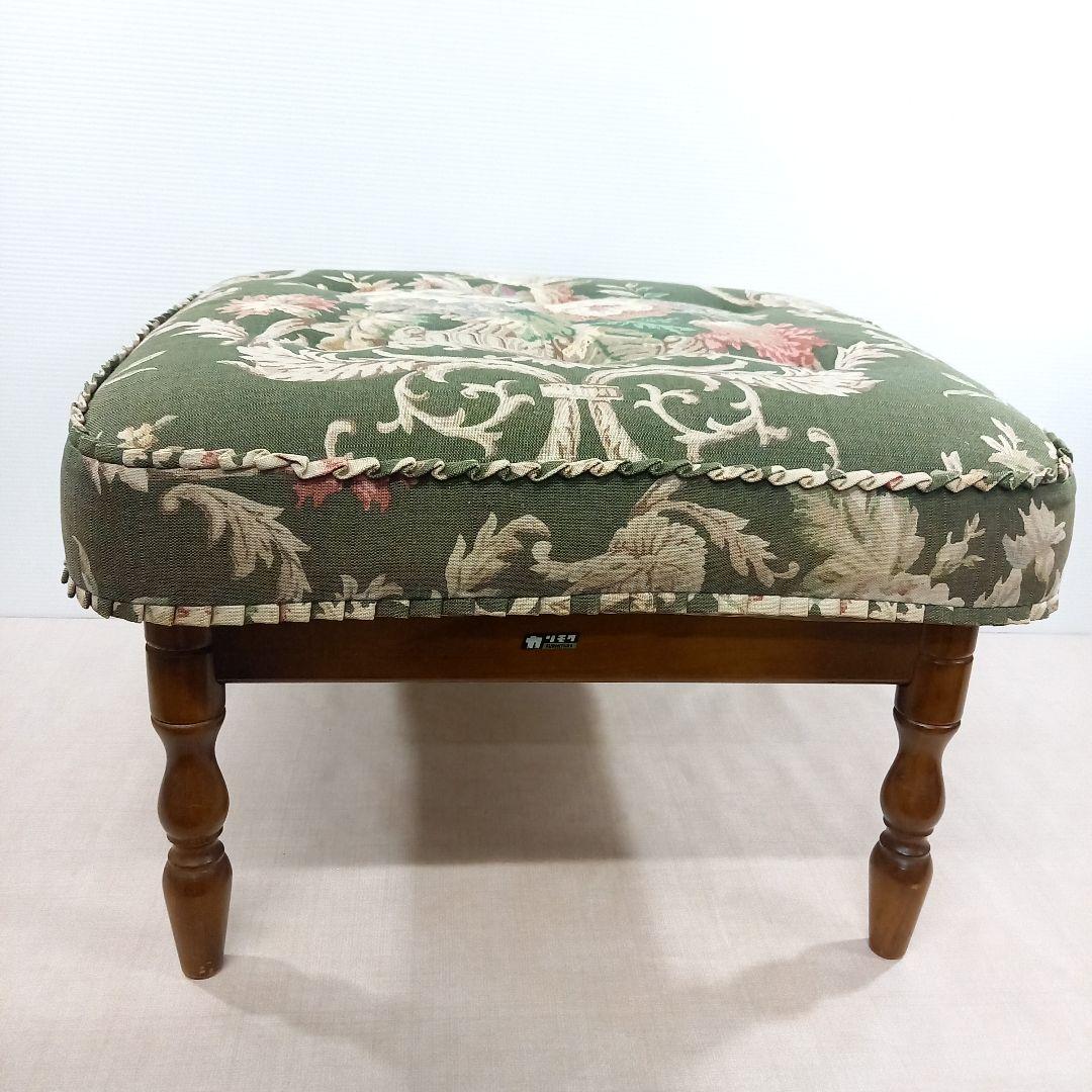 カリモク karimoku コロニアル オットマン 花柄 レトロビンテージ