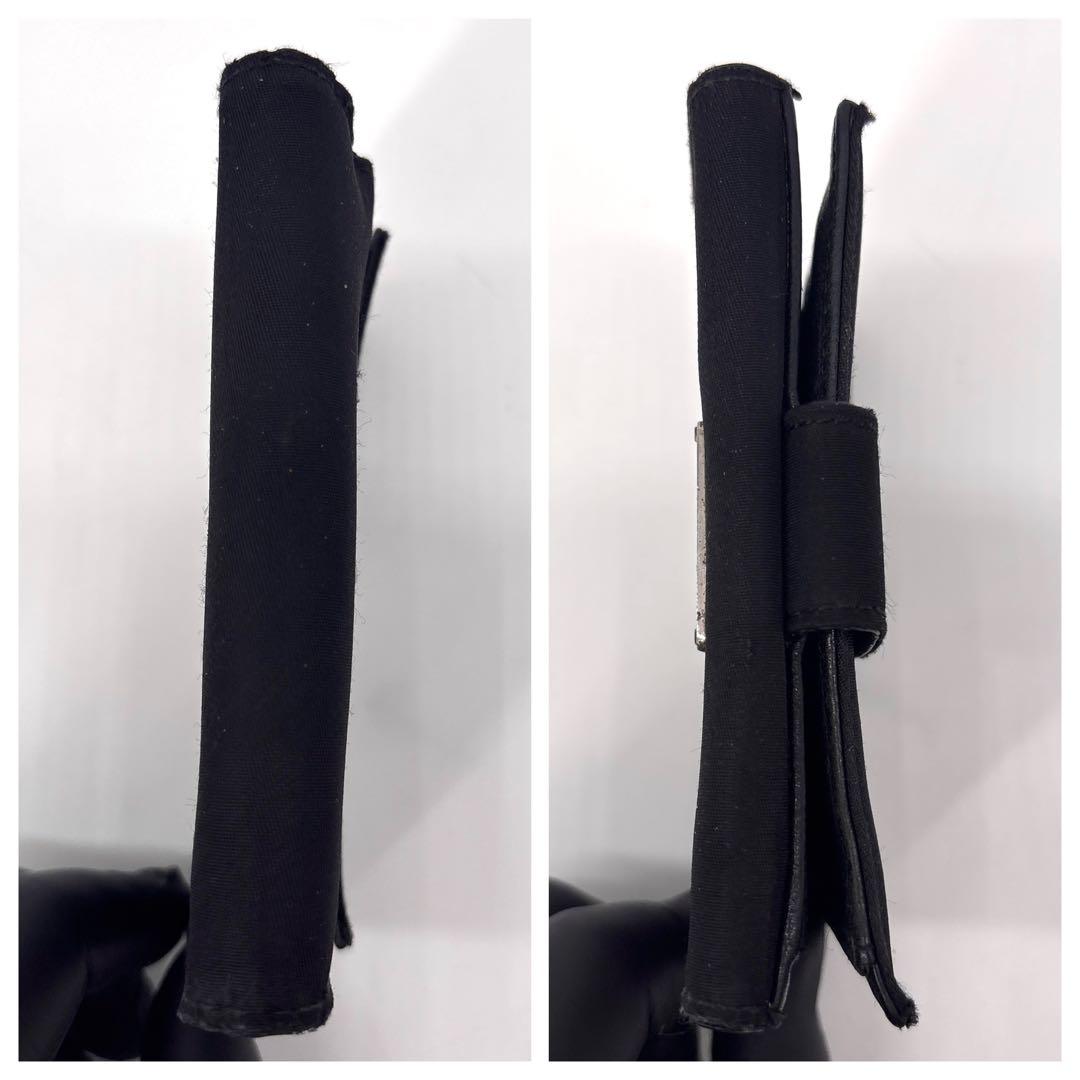 t*o様 PRADA プラダ ナイロン×テスートレザー 三つ折り財布　三角ロゴ