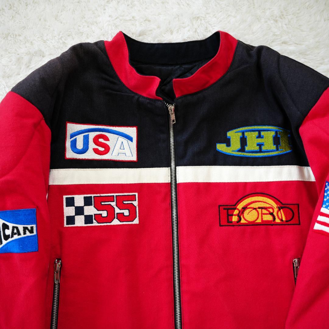 【良品】JEFF HAMILTON　ジェフハミルトン　中綿レーシングジャケット