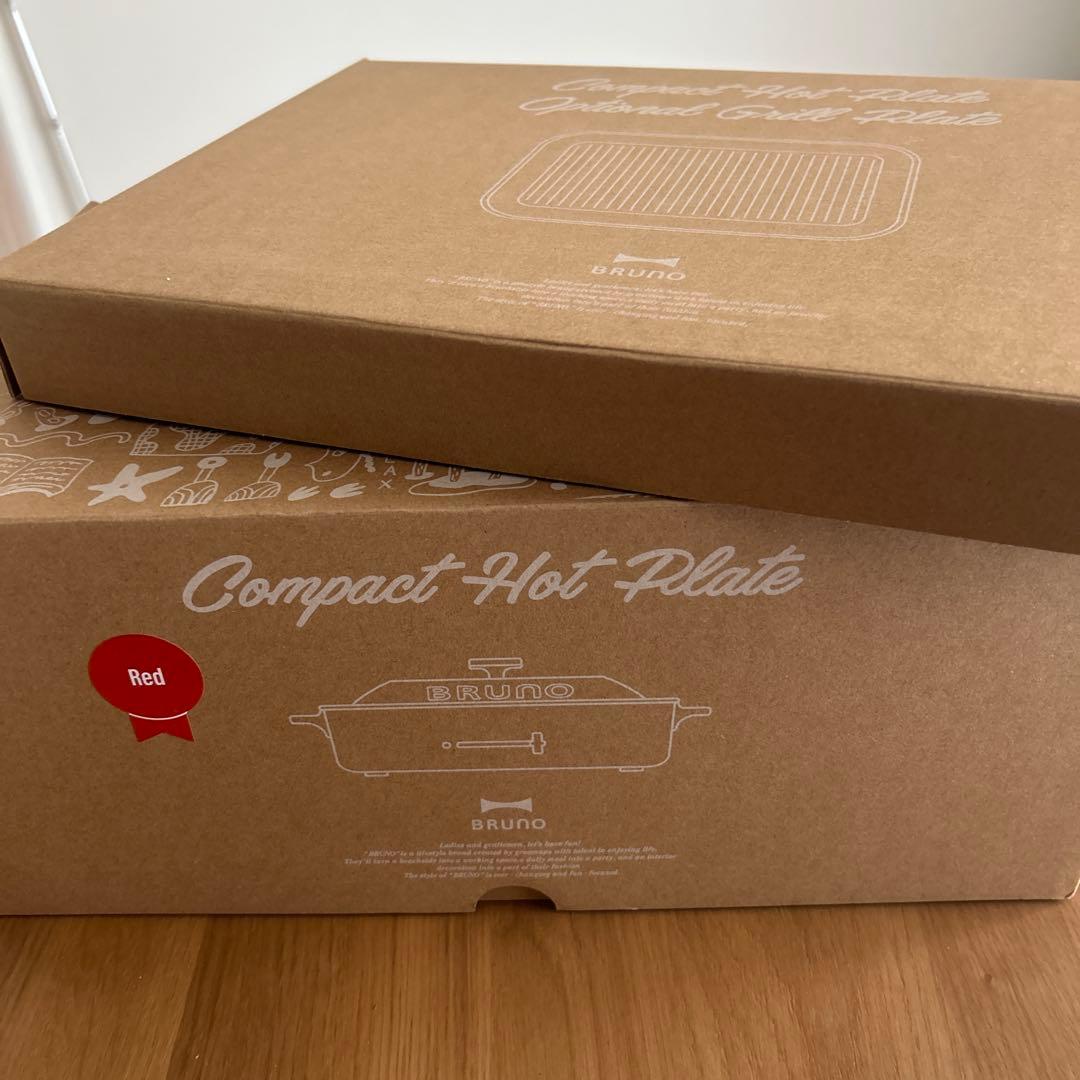 【新品未使用】BRUNO コンパクトホットプレート とグリルプレートのセット
