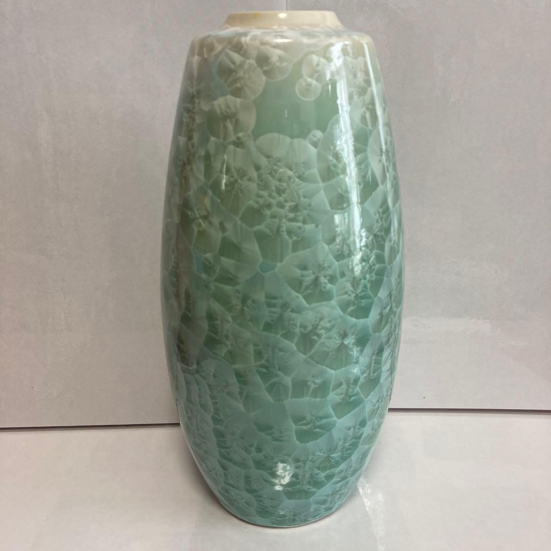 『未使用品』たち吉　京焼・清水焼　結晶釉　月華花生