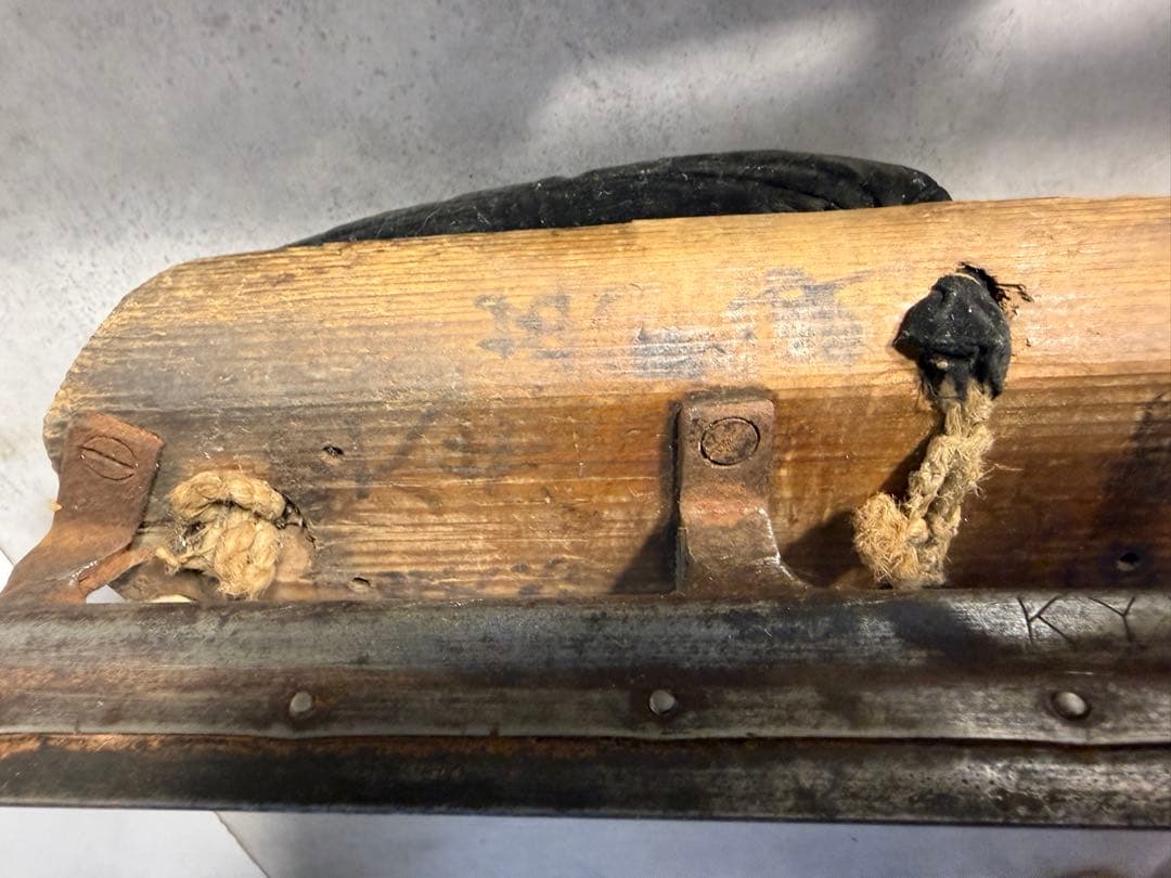 戦前 木製氷上下駄 スケート 民俗資料 古民具 博物館級