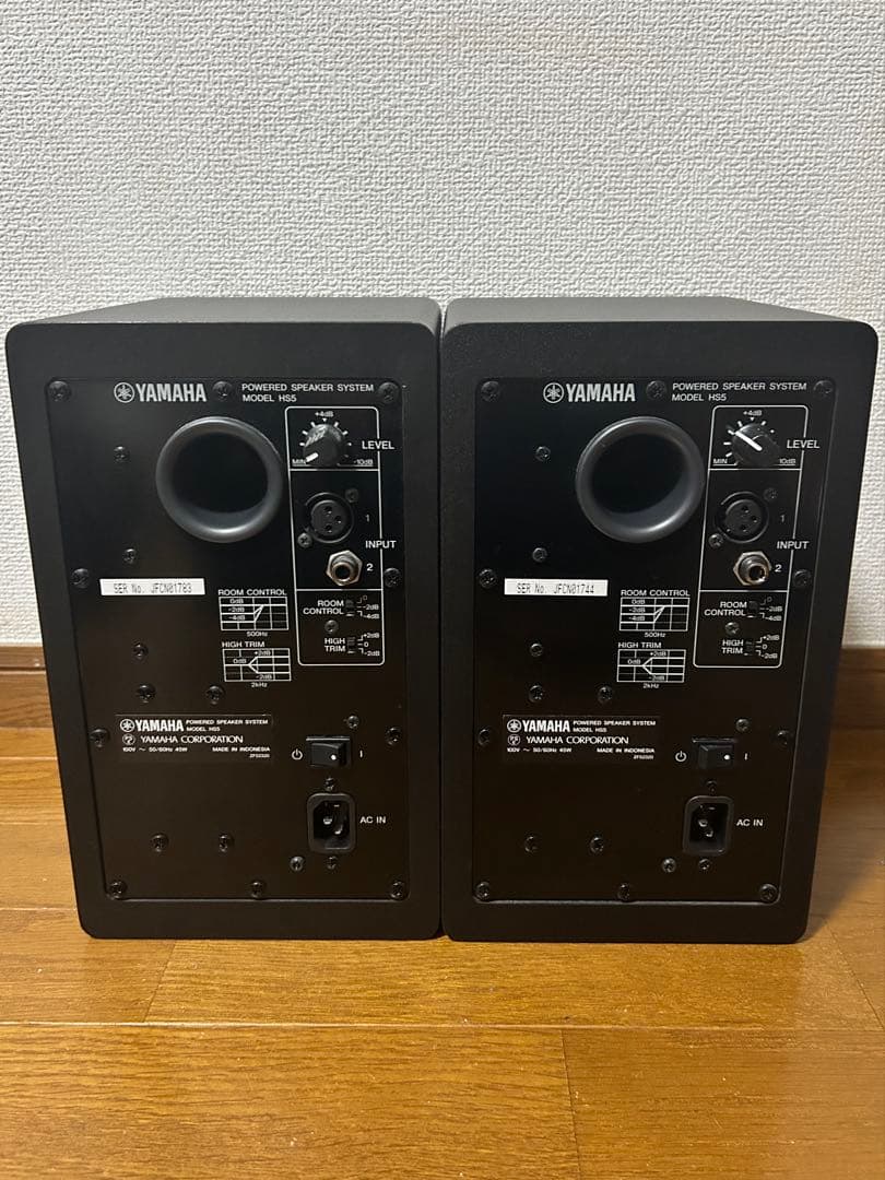 YAMAHA HS5 2個　スピーカースタンド付き