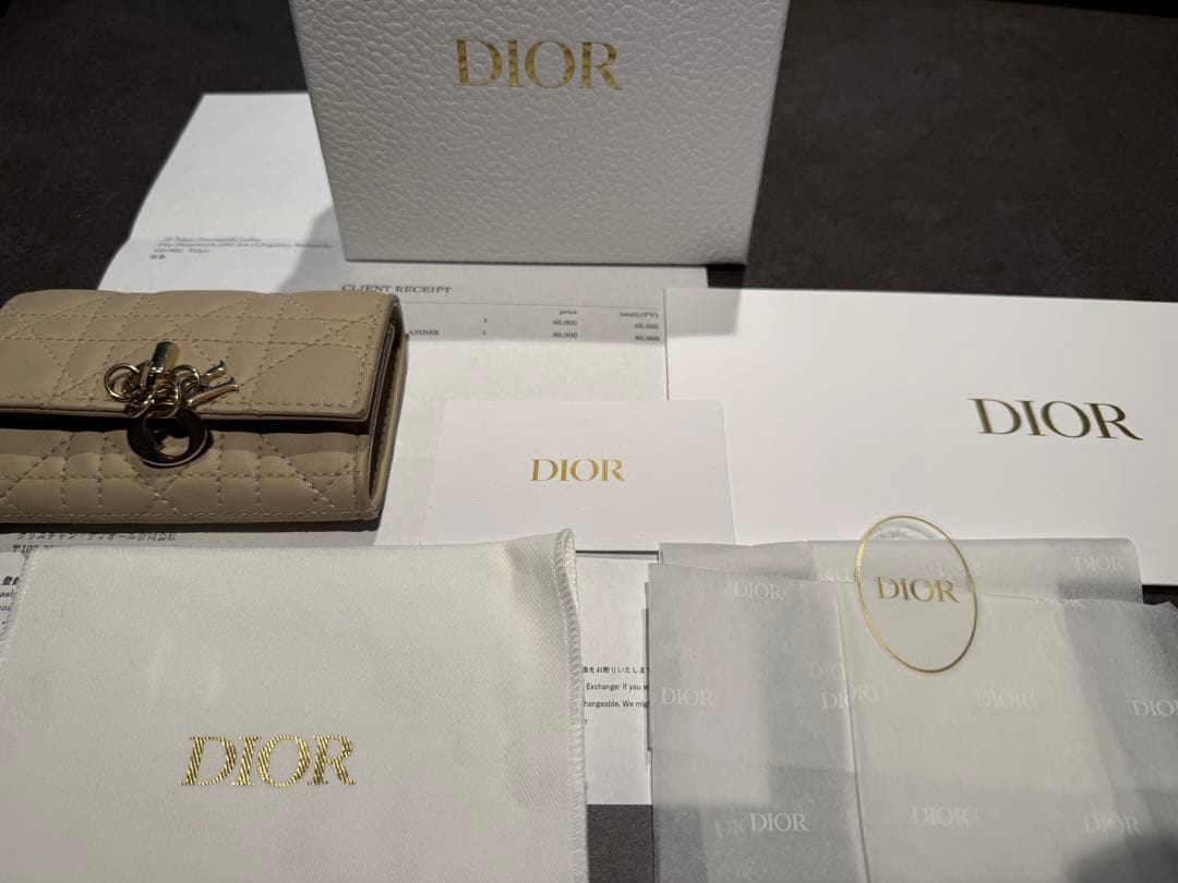 ディオール　My Dior Hibiscus Lジップウォレット