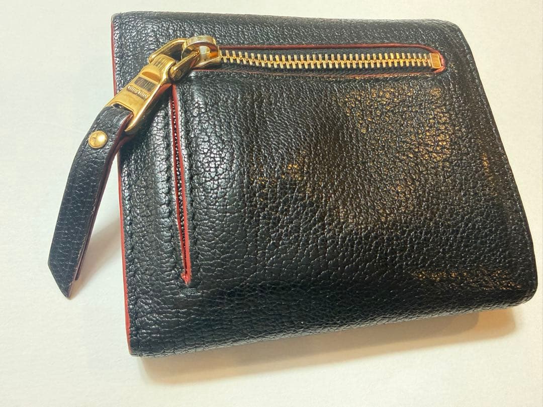 miumiu ミュウミュウ 三つ折り財布 マドラス ラブレター ハート