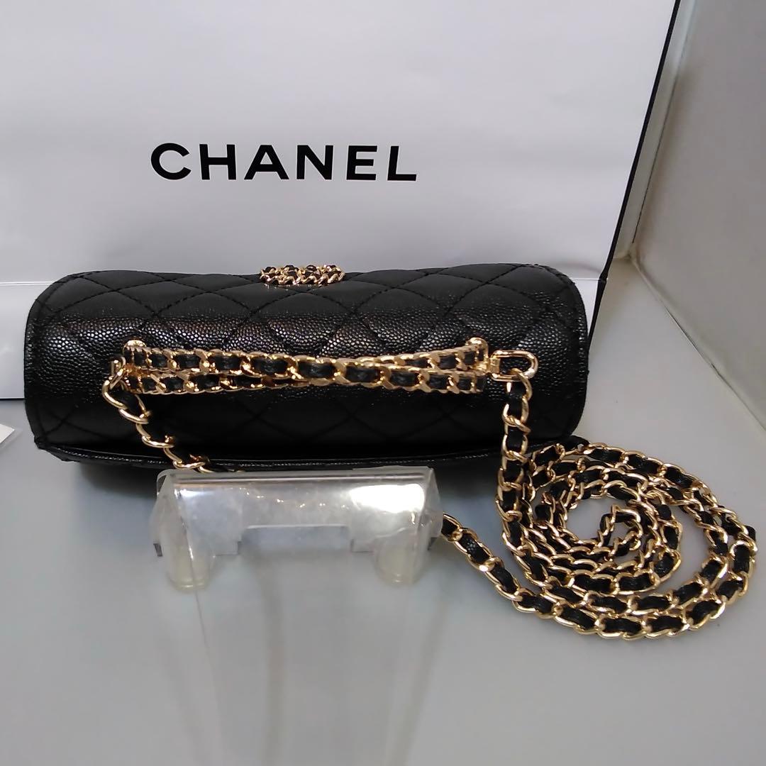 CHANEL(シャネル)ノベルティ　ブラック ショルダーバッグ　ブラックシャドー