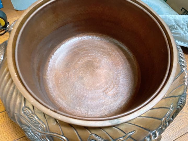 中古　香炉　線香立て　灰入れ　獅子　３つ足　仏壇　仏具