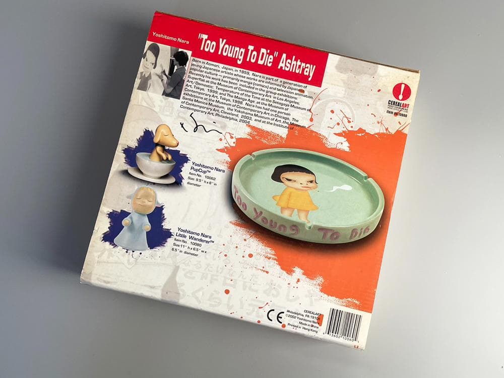 新品未使用 2002年 奈良美智 灰皿 Too Young To Die