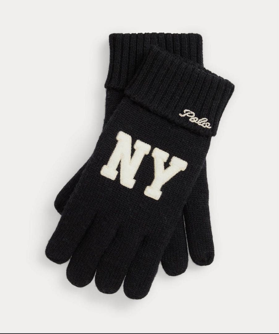 NY パッチ フリースラインド ウール グローブ