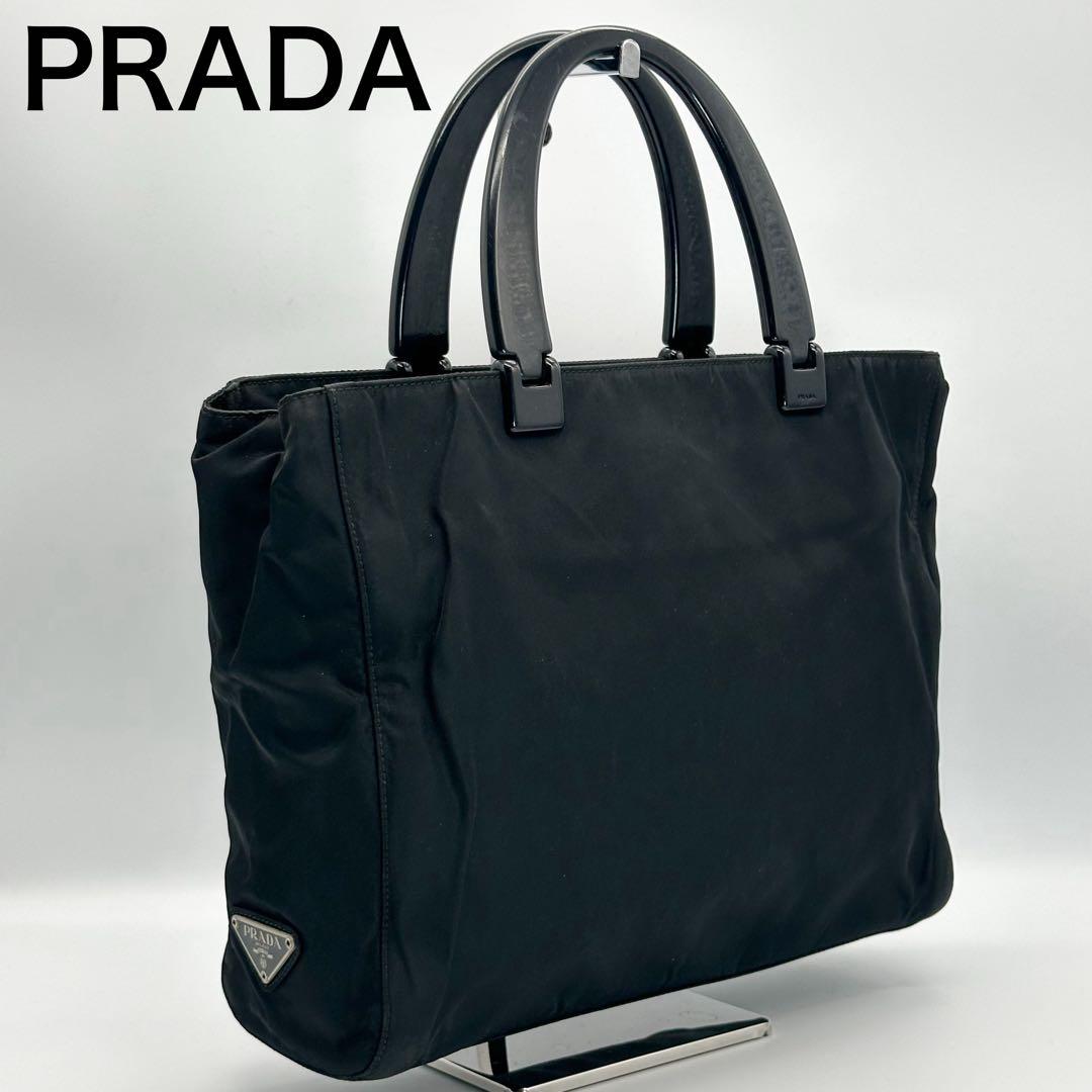 プラダ ナイロン ハンドバッグ ブラック ヴィンテージ アーカイブ