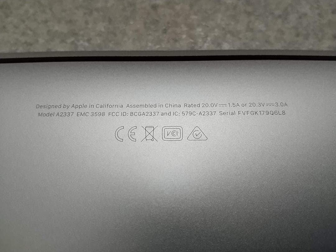 MacBook Air (M1, 2020) アダプタ&ケーブル付き（44）